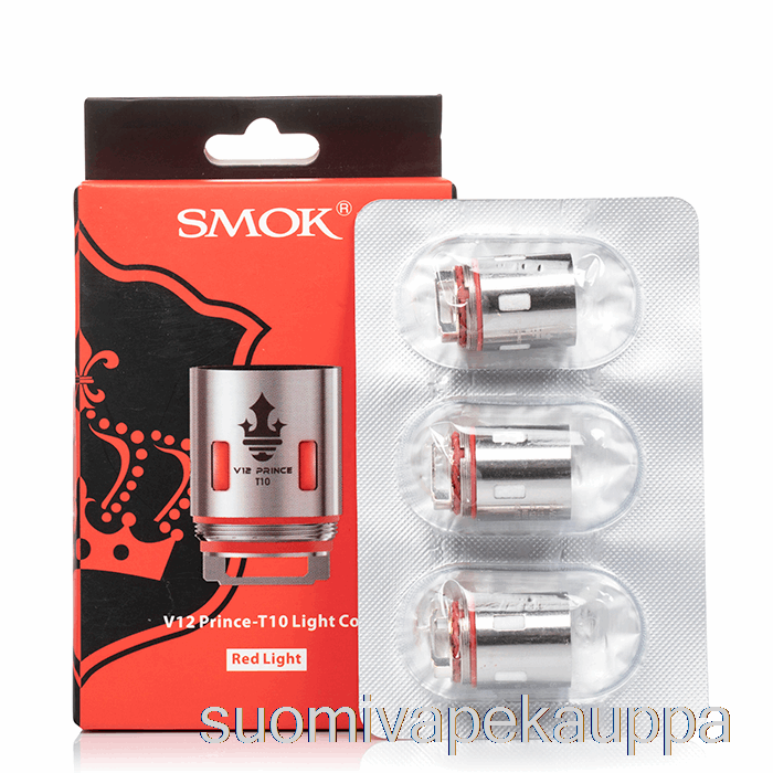 Vape Suomi Smok Tfv12 Prince Vaihtokelat 0.12ohm V12 Prince-t10 [punainen Valo]